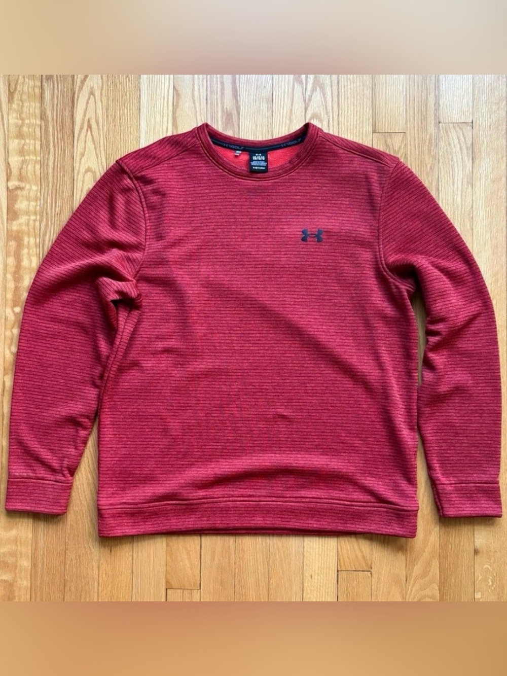 Under Armour Men’s Storm Long Sleeve Golf Crewneck Pullover Loose Large Orange